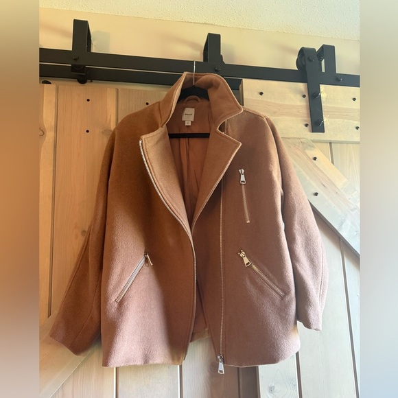 Maeve Oversized Wool Blend Moto Jacket - Picture 8 of 11